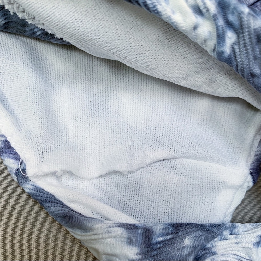 ATHLETA blue gray tie dye Tulum bikini bottoms, L. - Picture 7 of 8